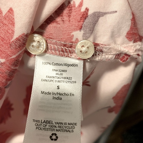 5/$25 Item Free Assembly 100% Cotton Pink Floral Top - Picture 5 of 6